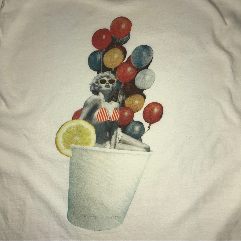 French Connection preloved print tee